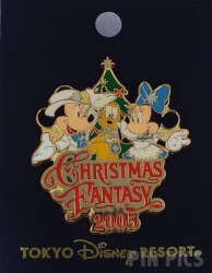105171 - Christmas Fantasy - 2005 Mickey, Minnie and Pluto - Tokyo Disneyland Resort