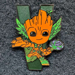 105185 - Marvel We Are Groot Mystery Pin Set - Groot as Thor - Letter V alternate image