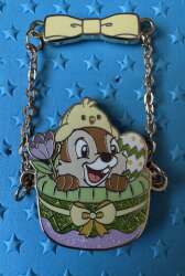 105250 - Mickey & Friends 2025 Easter Basket Dangle - Chip Easter Basket - Shanghai Disney Resort