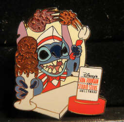 105309 - DSF BOOSTER COLLECTION - STITCH SCOOPING ICE CREAM - Disney Studio Store Hollywood / Soda Fountain