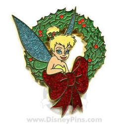 105477 - Happy Holidays 2007 Collectors Set - Tinker Bell Christmas Wreath