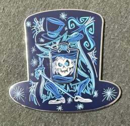 105628 - Fantasy Pin Series - Hatbox Ghost Sketchy Top Hat - Fantasy Unlicensed