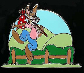 Brer Rabbit Hopping Across a Field