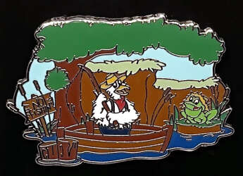 Brer Goose and a Bullfrog Fishing