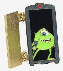 105703 - Monsters, Inc. Door Blind Box Hinged Pin Set - Mike Wazowski - Loungefly alternate image