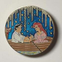 105734 - Fantasy Pin Series - Ariel and Eric in boat on Lagoon - Fantasy Unlicensed