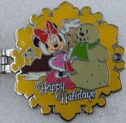 105812 - Resort Holiday Collection 2014: Hinged Snowflakes - Beach Club — Minnie Mouse with Snowman - Walt Disney World alternate image