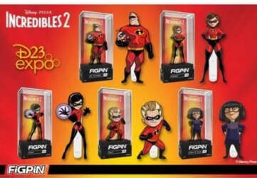 105831 - Figpin - Incredibles II - Full set of 5 Incredibles 2 FiGPiN set - FiGPiN