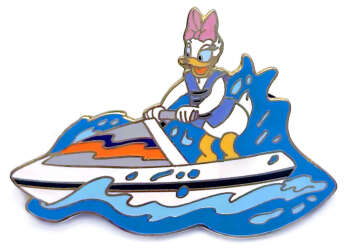 105859 - Disney Auctions P.I.N.S.: Water Sports - Daisy Duck Riding a Jet Ski - Disney Auctions