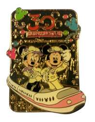 105886 - Disney Resort Line - 30th Anniversary - Mickey and Minnie Standing on the Monorail - Tokyo Disneyland Resort