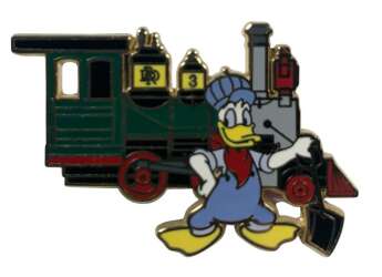105916 - Disneyland RailRoad - 5 Pin Set - Donald ONLY - Disneyland Resort