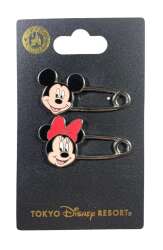 105948 - Safety Pin - Mickey and Minnie Mouse - Tokyo Disneyland Resort