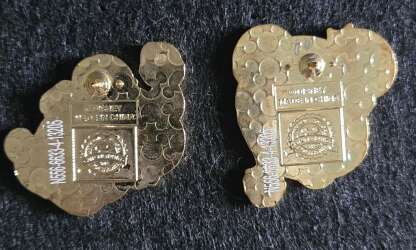 106117 - Christmas 2012 - Mickey and Minnie Mouse Glitter Santa Hats 2 Piece Set - Walt Disney World alternate image