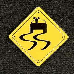 106139 - Road Sign Series - Mickey Slippery When Wet - Disneyland Resort