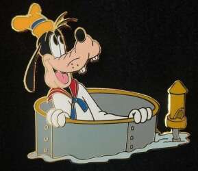 GOOFY DCL PIN TRADING UNDER THE SEA BOAT BUILDERS