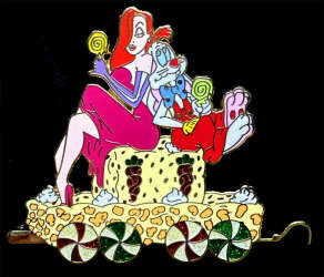 106187 - Disneyshopping - Christmas Candy Train Set - Jessica and Roger Rabbit - Disney Store US