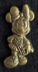 Minnie Mouse Cheerleader Brass Monogram