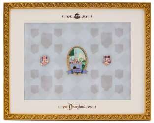 106332 - Disneyland Vault Collection - Pin Display Frame - Full Set - Disneyland Resort