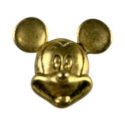 106348 - Gold 3D Mickey Mouse Head