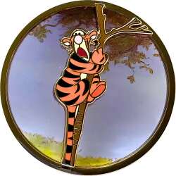 Tigger climbing a tree