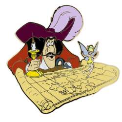 106530 - Pink A La Mode (PALM) Exclusives - Peter Pan - Hook Map with Tinkerbell - Disney Licensed