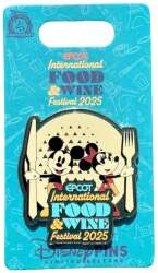 106577 - EPCOT International Food & Wine Festival 2025 - Minnie and Mickey with Fork and Knife Logo - Walt Disney World alternate image