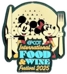 Minnie and Mickey with Fork and Knife Logo