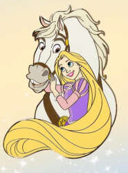 Rapunzel and Maximus