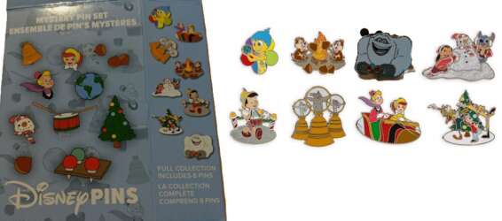 Complete 2022 Holiday Mystery Pin Set