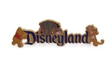 106609 - Disneyland Resort - Disneyland Logo with Pooh Bear, Eeyore and Tigger - Disneyland Resort