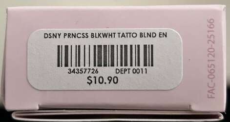 106677 - Hot Topic - Princess Black & White Tattoo Blind Box - Unopened Box - Loungefly alternate image