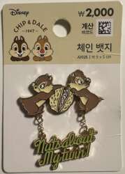 106726 - Korea - Chip and Dale Nuts About My Twin Dangle - Disney Licensed alternate image