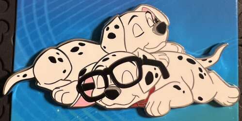 86759 - Pink a la Mode - Seeing Spots Series - Tired Dalmatian Pups with glasses - Disney Licensed alternate image