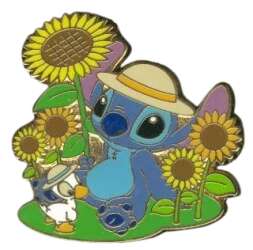 106917 - Flowers of Japan - August - Sunflower - Stitch - Disney Store Japan alternate image