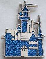 106947 - Unknown Series - Disneyland Sleeping Beauty's Castle - Blue Glitter - Walt Disney Imagineering