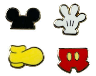 106984 - Mickey Mouse - Body Parts Set of 4 Micro Pins