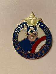 107046 - 50th Commemorative Anniversary - 1941-1991 Captain America - Miscellaneous Non-Disney