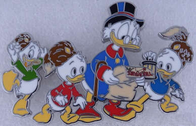 Scrooge McDuck and Huey, Dewey and Louie with Treasure Map