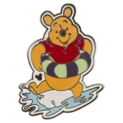 Winnie the Pooh Splashing in Water