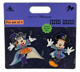 107200 - Halloween Party 2025 - Halloween Party Mickey and Minnie 2 Pin Set - Hong Kong Disneyland