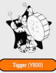 Tigger - Black and White (Y800)