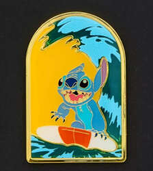 107411 - BoxLunch - Lilo & Stitch - Surfing Stitch Stained Glass - Loungefly alternate image