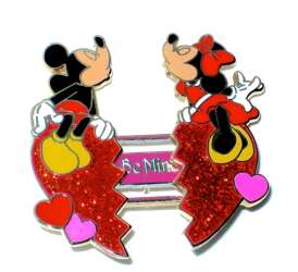 107518 - Unknown Series - Mickey Mouse Minnie Heart Slider BE MINE alternate image