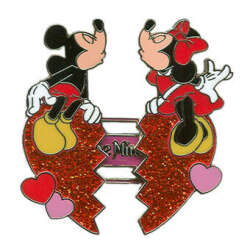 107518 - Unknown Series - Mickey Mouse Minnie Heart Slider BE MINE