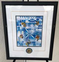 107551 - Official Disneyana Convention - it's a small world - Framed 2000 Official Disneyana Convention 6-pin Set - Disneyland Resort