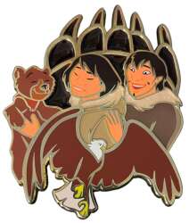 107580 - Brother Bear Fantasy Pin by Alyssabelle - Kenai, Koda, Denahi, Sitka - Fantasy Unlicensed