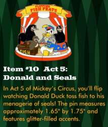 107609 - Mickey's Circus: Program Acts - Act 5: Flipping Fish Feats — Donald and Seals - Walt Disney World alternate image