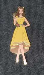 107651 - Belle In Yellow Cocktail Dress - Fantasy Unlicensed