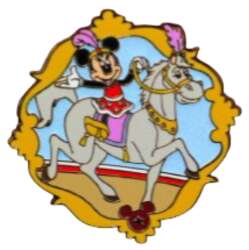 Minnie Mouse Riding White Horse
