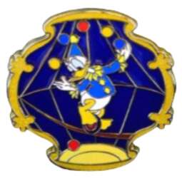 Donald on Unicycle Juggling on Tightrope